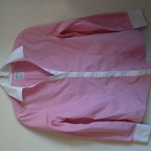 Brooks Brothers pink and white long sleeve blouse size 4P